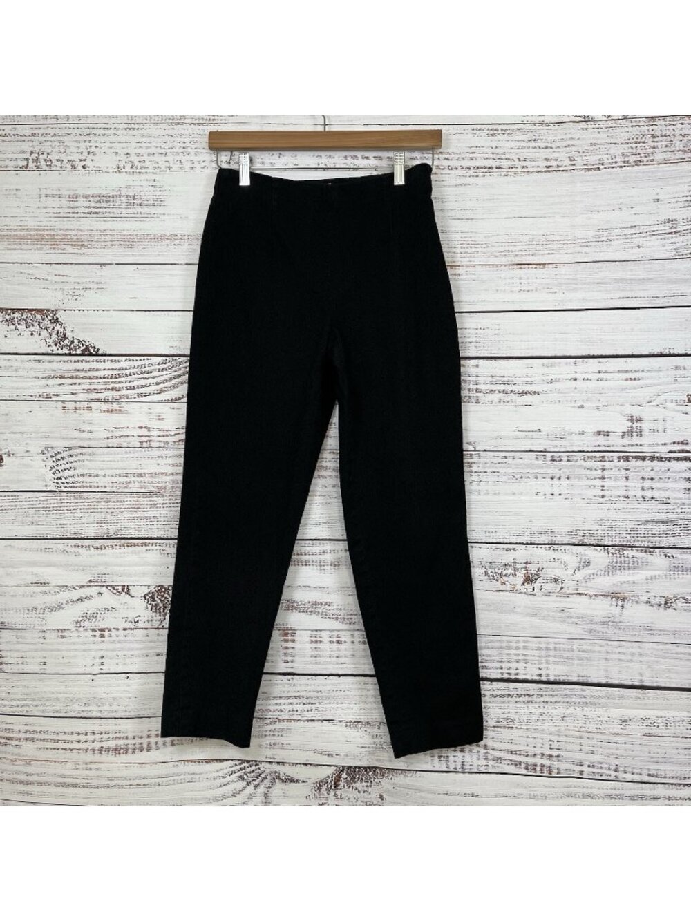 Talbots Black Paisley Print Vintage Crop Ankle Pants